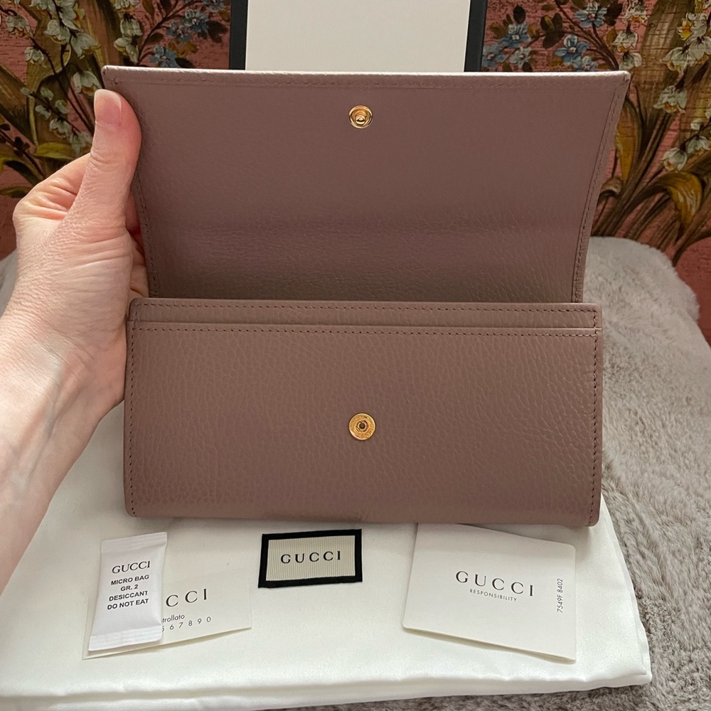 GUCCI Calfskin GG Marmont Continental Wallet - Full Set, Brand New! - Picture 7 of 10